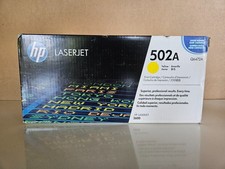 Genuine HP 502A Q6472A Yellow Laser Toner Cartridge - NEW Factory Sealed