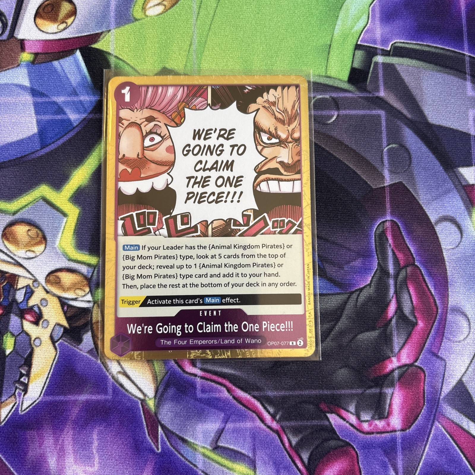 We're Going to Claim the One Piece!!! OP07-077 500 Years in the Future Foil
