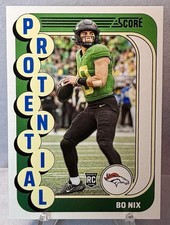 2024 Panini Score Protential Bo Nix RC #11 Denver Broncos