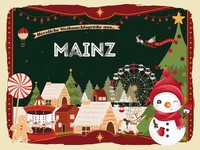 Holzschild 30X40 Cm WeihnachtsgrüßE Aus Mainz Weihnachten Fest Deko Geschenk Hol