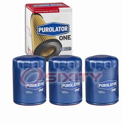 3 pc PurolatorONE PL22500 Engine Oil Filters for Oil Change Lubricant cp