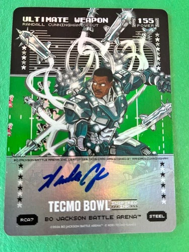 Bo Jackson Battle Arena RCA 7 Ultimate Weapon Randall Cunningham AUTO