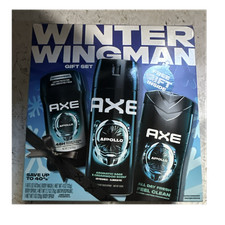 AXE Apollo Toiletries Set Men Body Wash Antiperspirant Spray Sage Cedarwood