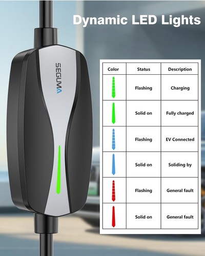 Level 1/2 EV Charger, 16Amp Electric Car Charger Portable EV Charger 25FT Cable - Picture 11 of 13