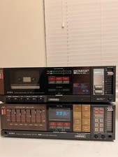 Rare AIWA Midi Hi-Fi Stack System – RX-30 Receiver (Working) FX-30 Cassette Deck
