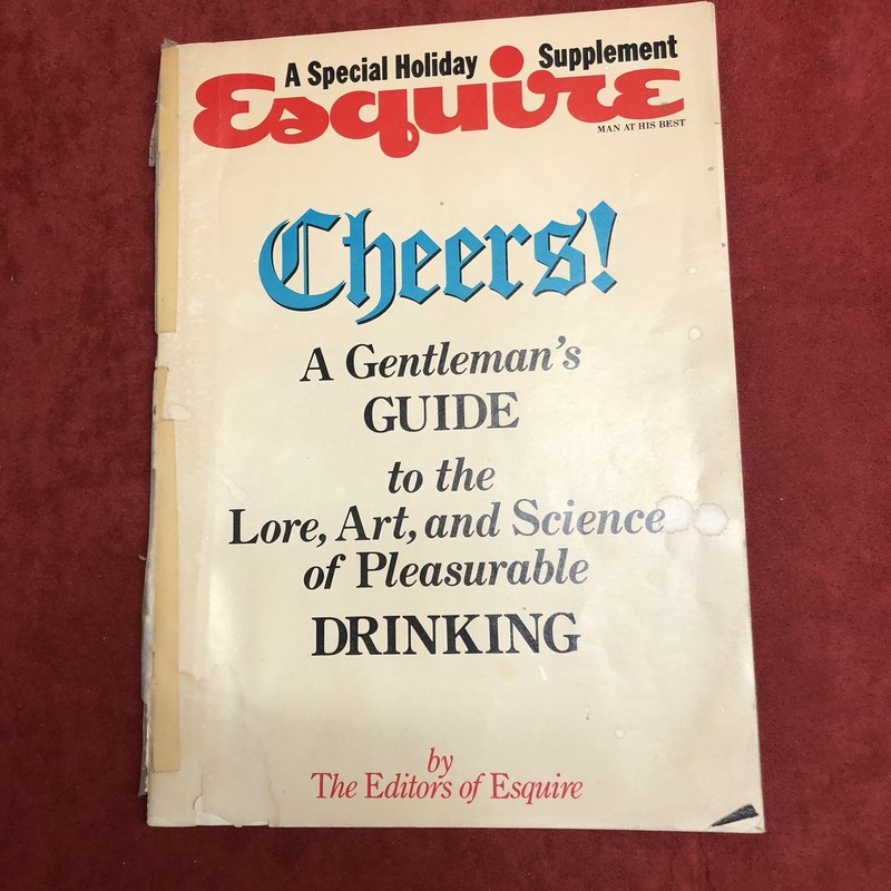 Esquire Special Holiday Supplement Gentleman’s Guide to Drinking 1980