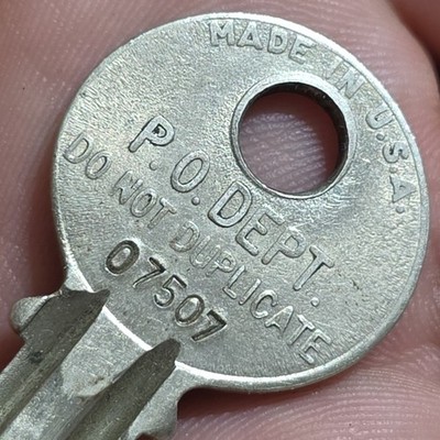 USPS US Post Office Dept PO BOX Key # 07507