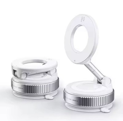 Car Phone Mount Magnetic Vacuum Holder 360° Foldable Stand for iPhone Samsung