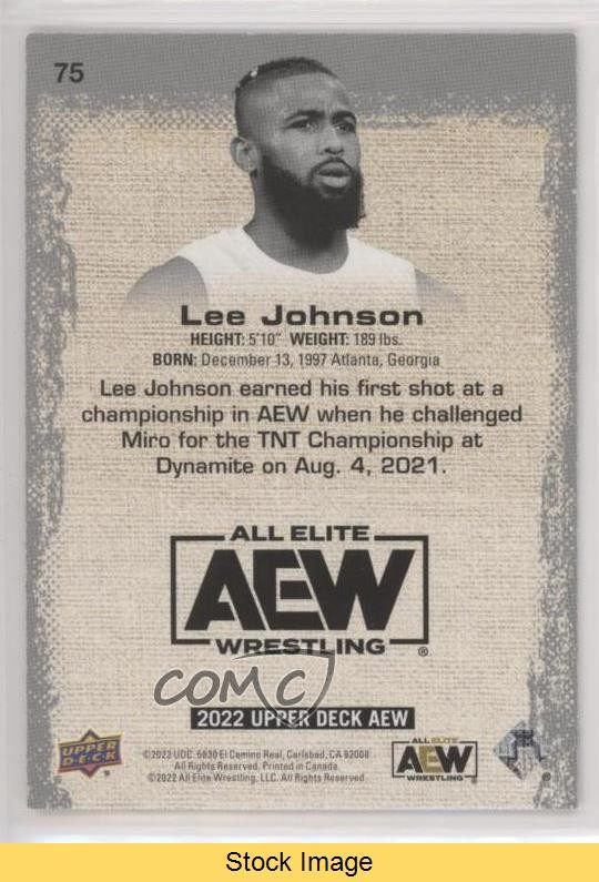 2022 Upper Deck AEW All Elite Wrestling Pyro Lee Johnson #75 READ 1no3 thumbnail 2
