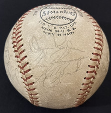 1973 San Francisco Giants Team 24 Signed NL Game Ball Bobby Bonds Willie McCovey