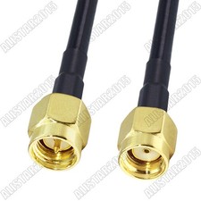 SMA Male to RP-SMA Male Female Pin Connector Lot RF Pigtail Coax Cable RG58