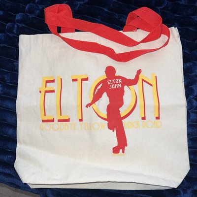 Elton John 2013 Goodbye Yellow Brick Road Canvas Tote Bag Good Condition