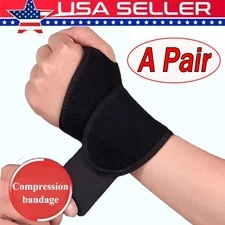 Wrist Hand Brace Support Carpal Tunnel Sprain Arthritis Gym Splint  Left / Right
