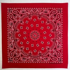 Vintage Hav-A-Hank Red Paisley Bandana Handkerchief Cotton RN 15187 Made in USA