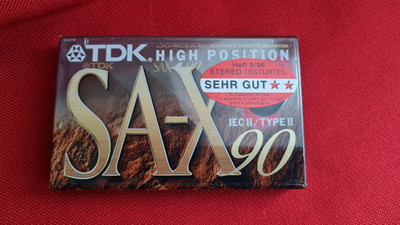 Audiokassetten  TDK SA-X 90   Tapedeck Music Cassette 1 Stück! OVP!