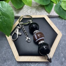 4.5  Stainless Steel Sports Bubblegum Bead Keychain Purse Backpack New C1114