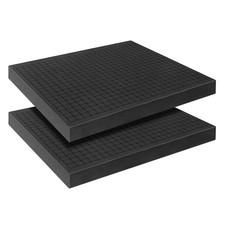 Pick and Pluck Foam Sheets, 2Pcs 16 x 12 x 1.5 Inch 16x12x1.5inch, Black