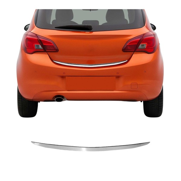 Kofferraumleiste Heckleiste FüR Opel Corsa D 2006-2014 Untere Chrom Edelstahl-image