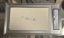 Willie Wells Autograph Signed Index Card PSA Negro League Star & HOFer