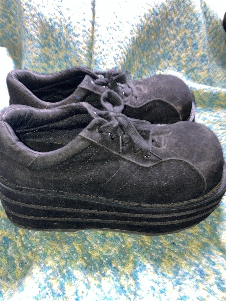 Clown Shoe-Esque Platforms From Demonia, Size 9 - Image 2 of 4