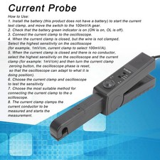 ⁺OC5010 AC DC 50mA-100A Clamp On Current Probe DC-100KHZ For BNC 1MΩ <100pF