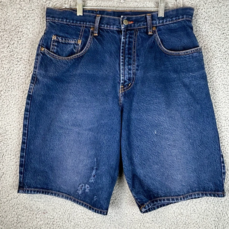 Pantalones Cortos Denim Vintage Y2K Lucky Brand Pantalones Cortos Sueltos Ropa de Calle Lavado Ligero Para Hombre’s 30 Foto 2 de 4