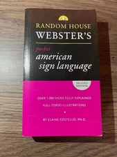 Random House Webster's American Sign Language Pocketbook Great Shape