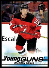 2019-20 UPPER DECK YOUNG GUNS Brandon Gignac New Jersey Devils #239