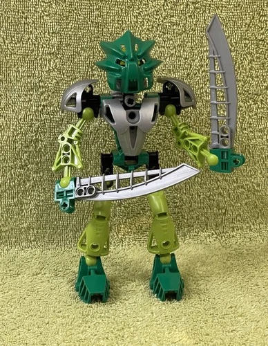 LEGO Bionicle Green Toa Nuva - “ LEWA NUVA “ ( Set # 8567 ) Complete Build