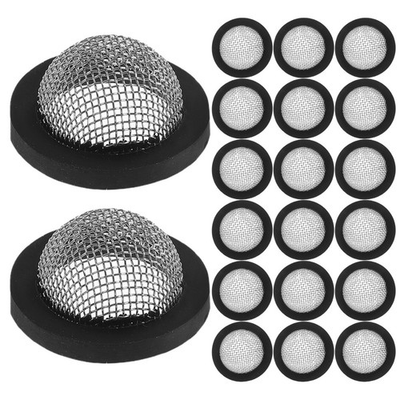 #ad 60 Pcs Flat Gasket Round Washer Hose with Screen Fill Washers Pressure $19.16