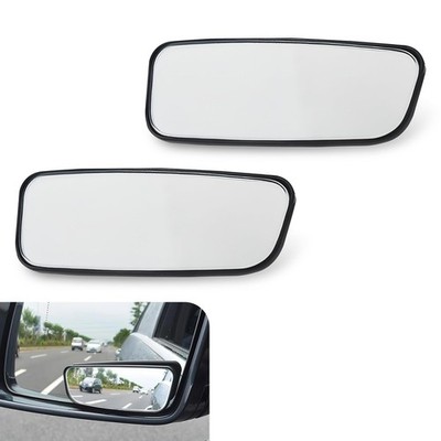 2 Pcs Rectangle Blind Spot Mirrors Wide Angle Rear View Blindspot for Cars