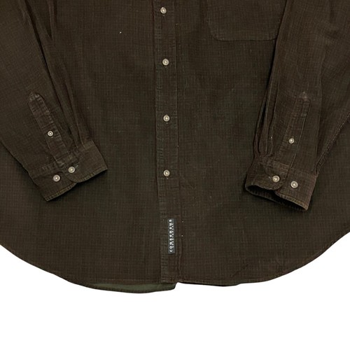 Consensus Corduroy Shirt Plaid Mens XL 100% Cotton Long Sleeve Button Up - Picture 3 of 12