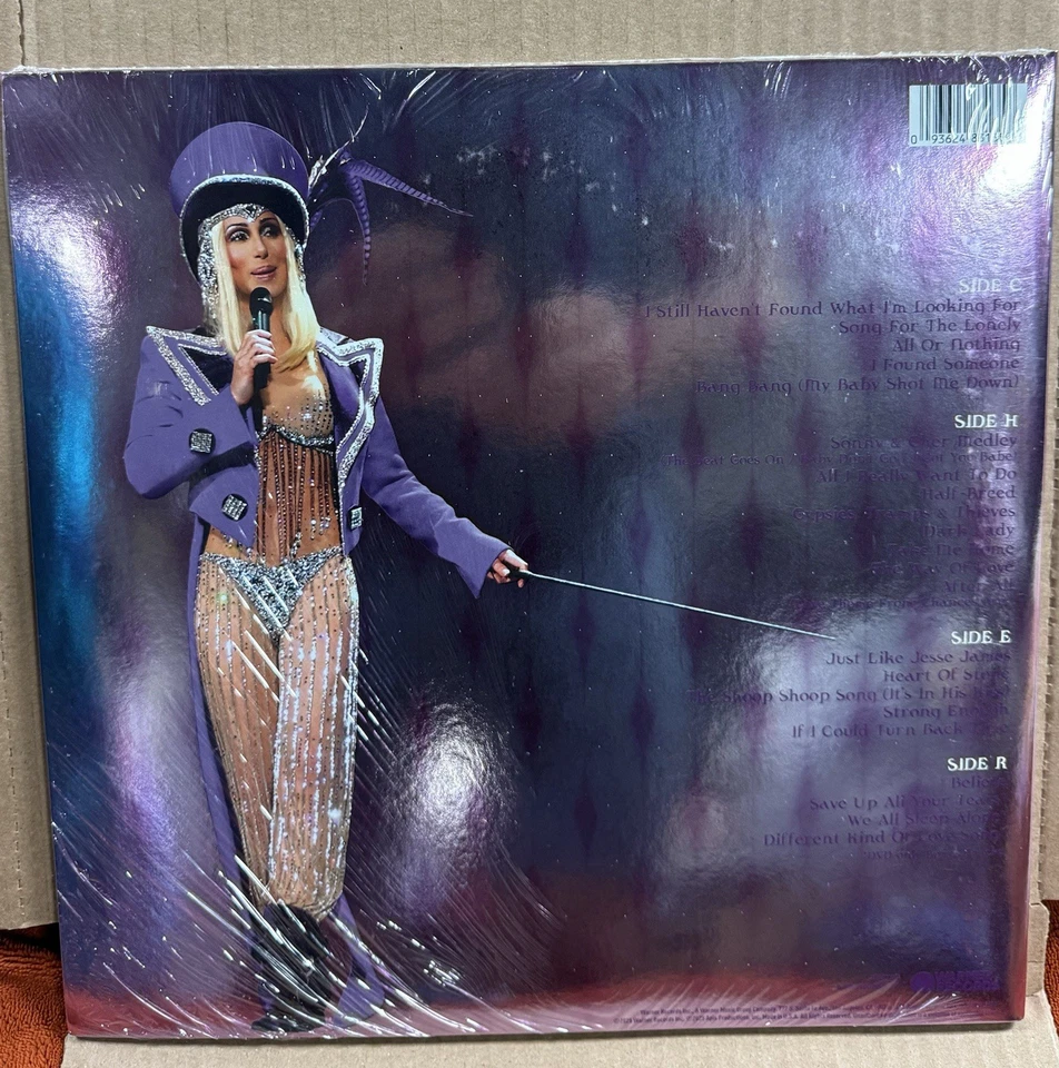 Cher, Farewell Tour, 2 LP Pink & Purple Colour Vinyl in Metallic Gatefold.  New - Image 3 of 4