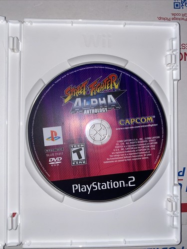 Street Fighter Alpha Anthology ( PlayStation 2 PS2, 2006) disc only ships same d - Picture 1 of 1