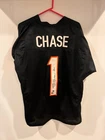Ja'Marr Chase Signed Cincinnati Bengals #1 Jersey NFL Football BAS Authenticated