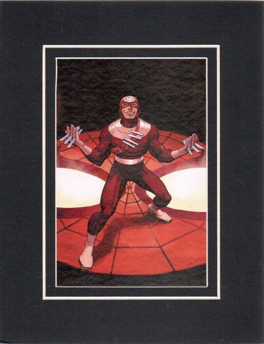 BULLSEYE vs SPIDER-MAN PROFESSIONALLY MATTED PRINT Frame Ready Marvel - Picture 1 of 1