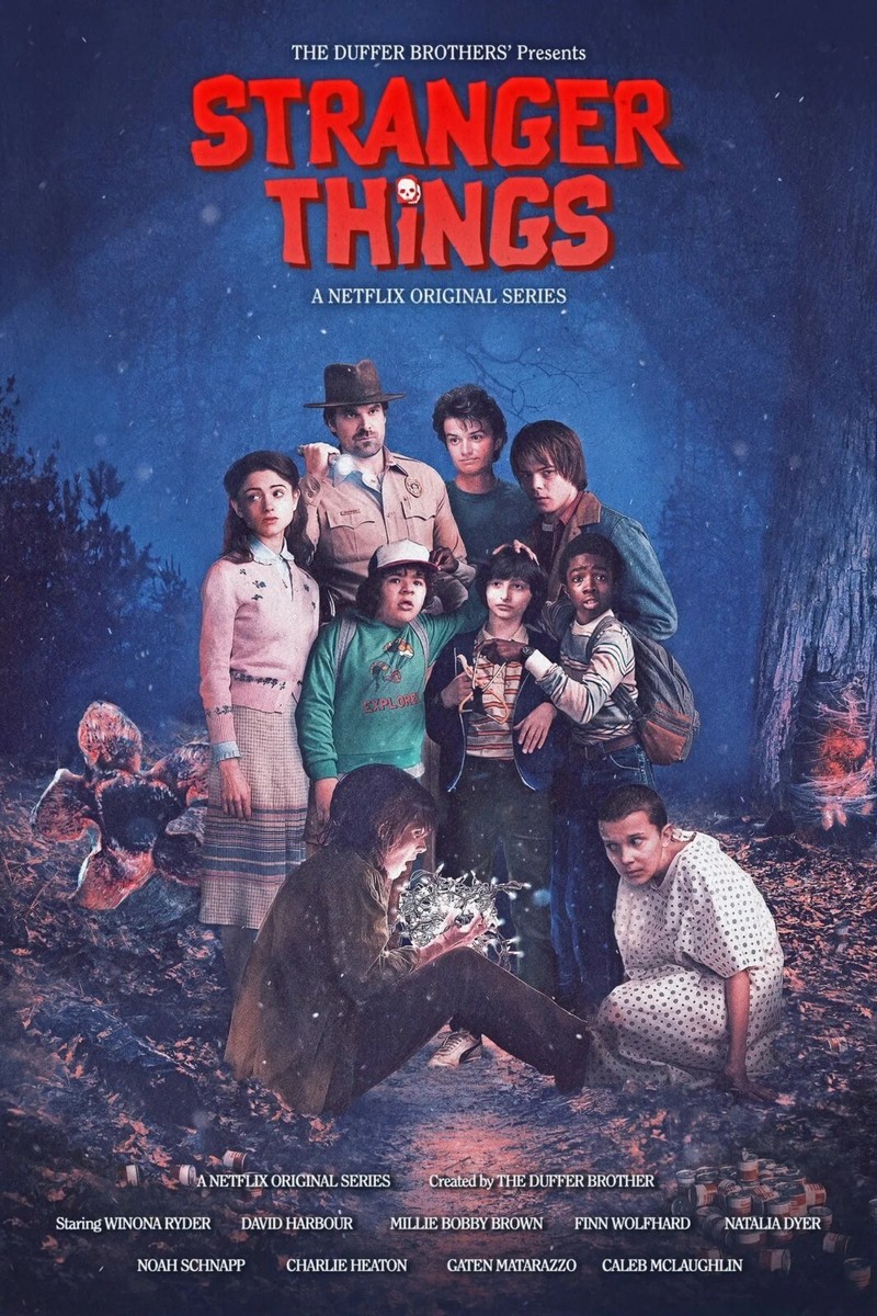 Stranger Things 1-4 - Stampa Di Poster Di Programmi Switzerland | Ubuy - Foto 3
