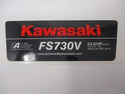 Genuine Kawasaki FS730V 56080-1056 24.0 HP Engine Decal