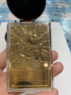 pokemon special edition 23 karat gold plated trading card togepi VINTAGE 23K plate Ninetendo card, Limited ED. (D) Togepi 23k 23 Karat Gold