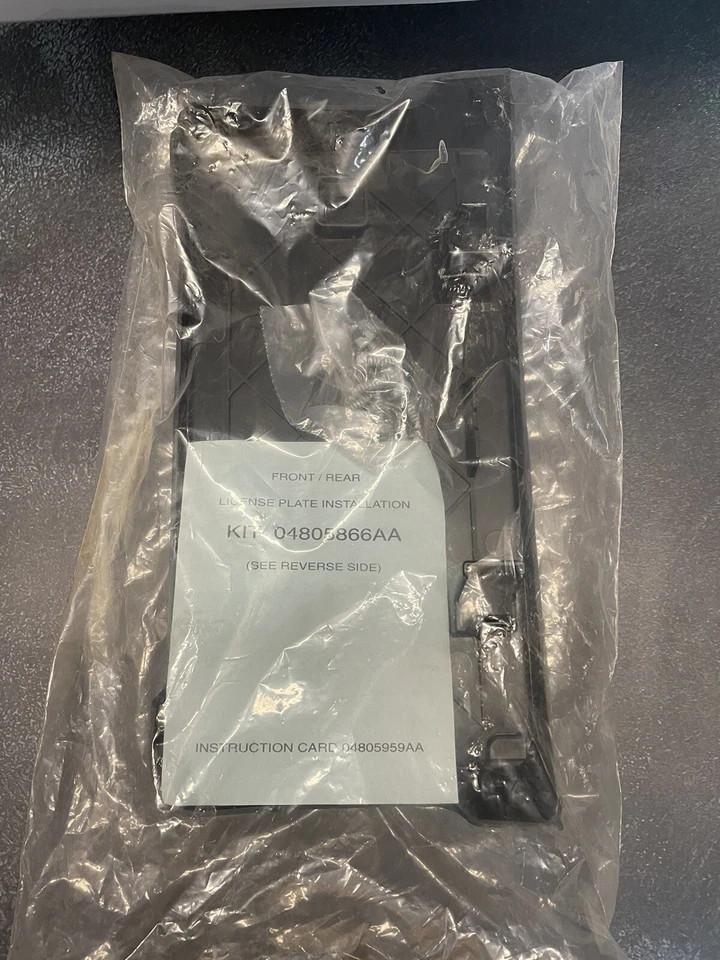 GENUINE MOPAR 04805866AA FRONT LICENCE PLATE HOLDER CHRYSLER 300 2005-2010. New - Image 2 of 3