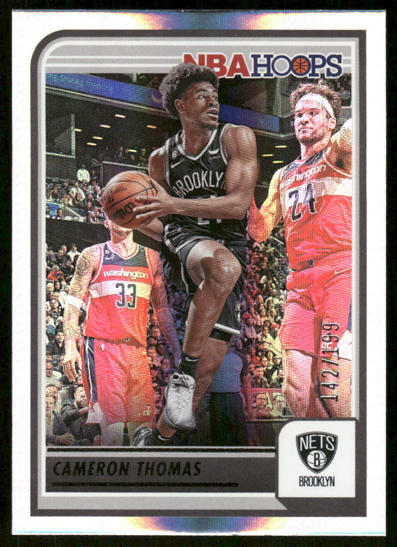 2023-24 Hoops #64 Cameron Thomas Silver #/199