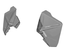 BMW Genuine Motorrad KA2 R1300GS Adv. Tinted Cockpit Fairings Left+Right Set NEW