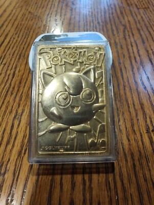 burger king pokemon gold cards ebay 1999 POKMON GOLD PLATED Burger King 23 Karat Mewtwo. RARE Shiny Not Dulled