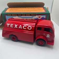 1949 Texaco White Tilt Cab Tank Truck - Locking Bank - 13 NEW Ertl Collectibles