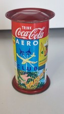 Ancien jouet Kiosque Tirelire Publicitaire Tôle Coca Aéroclub Football Bébé Auto
