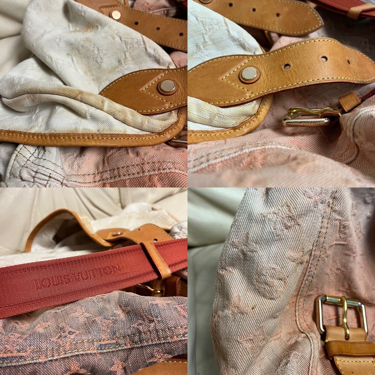 VTG LOUIS VUITTON Denim Orange Ombre Sunrise Large Messenger VTG LOUIS VUITTON Denim Orange Ombre Sunrise Large Messenger