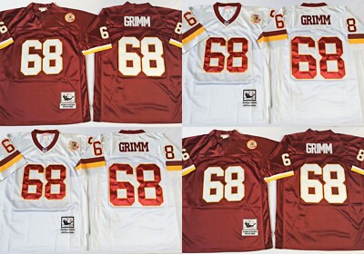 Adult Washington Commanders #68 Shirt Top Vintage Throwback DE Big & Tall Size