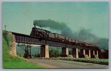 The Ambassador Steam Locomotive, CNR Pacific. Hartford, Vermont. Postcard TS-51A