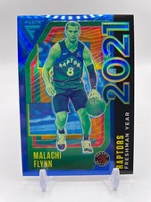 2020-21 Flux Freshman Year Blue #10 Malachi Flynn, /99, Rookie, Raptors