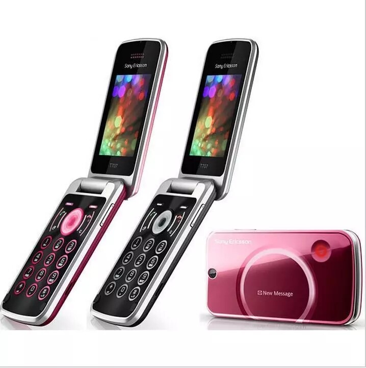 Original Mobile Phone Sony Ericsson T707 3G HSDPA 2100 Flip